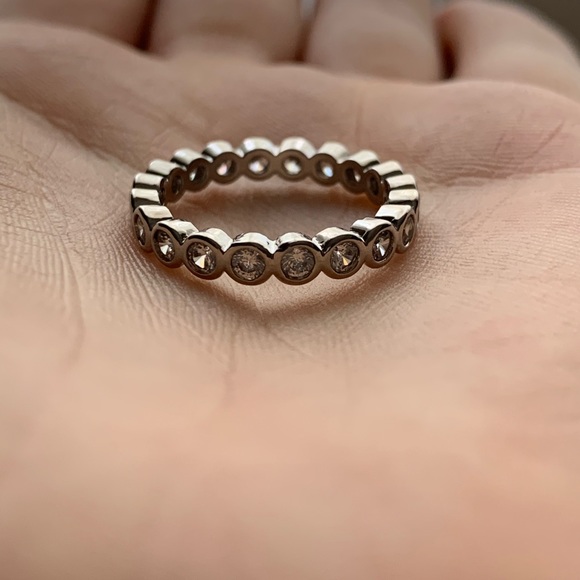 925 Silver Rings Round Cut White sapphire - Picture 6 of 8